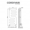 Cordivari Hand - radiátor 1200x514 mm, bílá lesklá 3540806100011 R01
